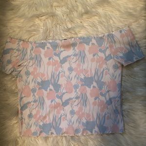 Summery off the shoulder crop top